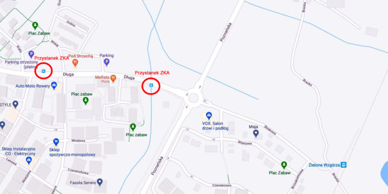 przystanki ZKA