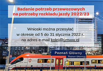 Badanie potrzeb przewozowych w publicznym transporcie zbiorowym na potrzeby rozkładu jazdy 2022/2023