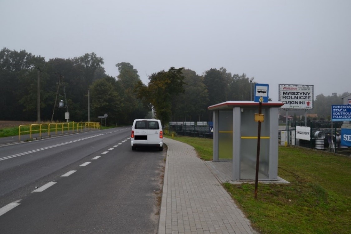Lokalizacja przystanku ZKA Drzymałowo w kierunku Wolsztyna