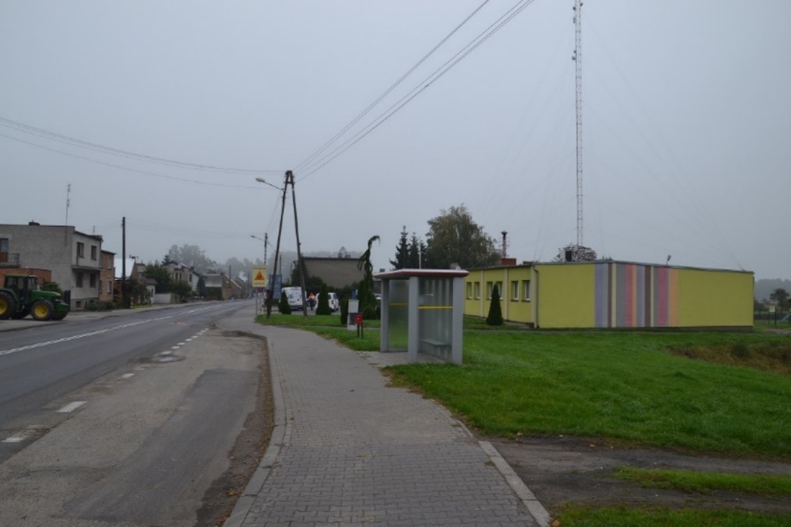 Lokalizacja przystanku ZKA Ruchocice w kierunku Grodziska Wlkp.