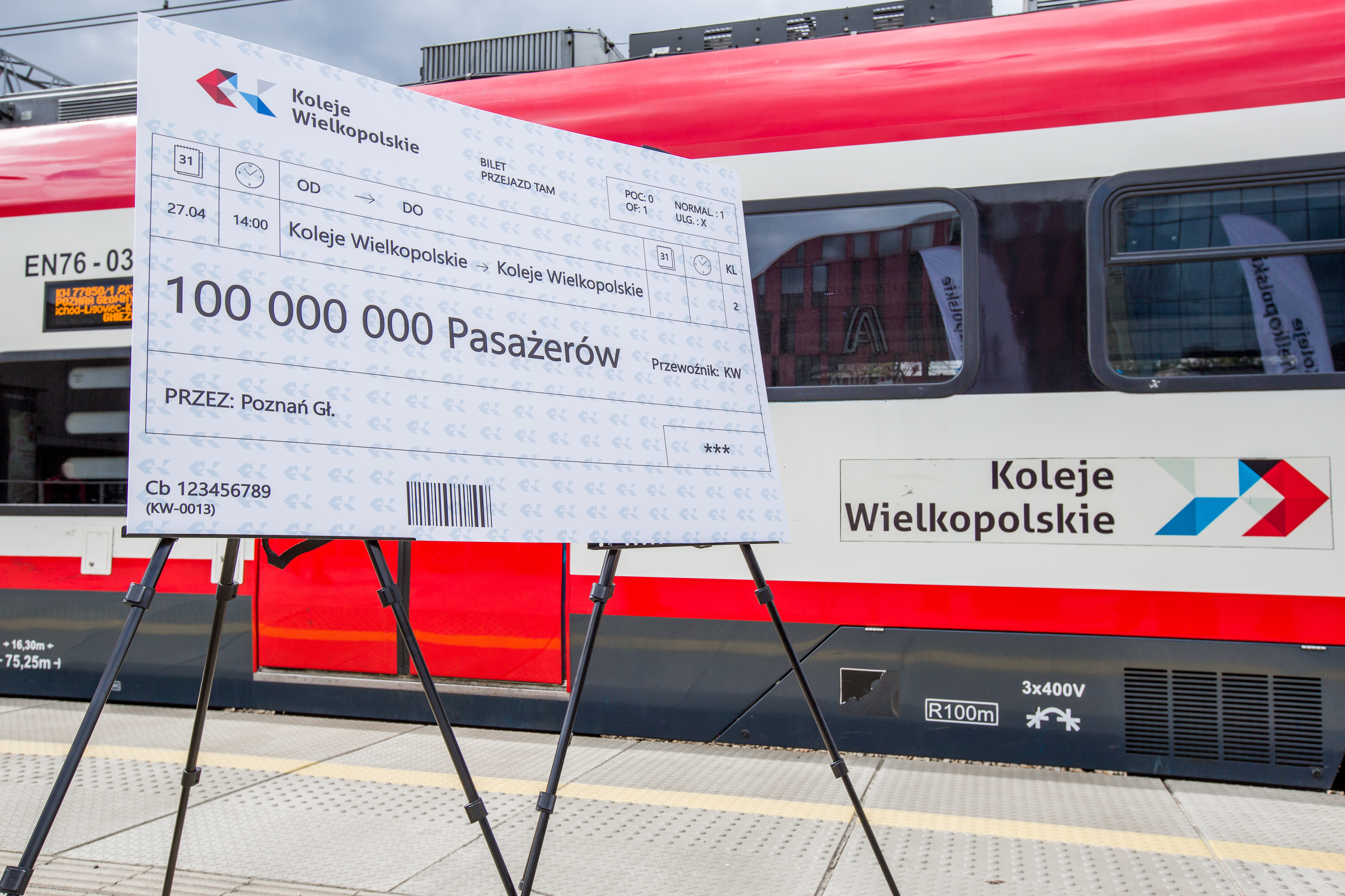 Koleje Wielkopolskie przewiozły 100 milionów pasażerów!