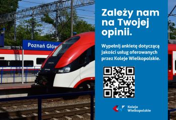 Weź udział w badaniu jakości usług Kolei Wielkopolskich