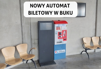 Nowy automat biletowy w Buku!