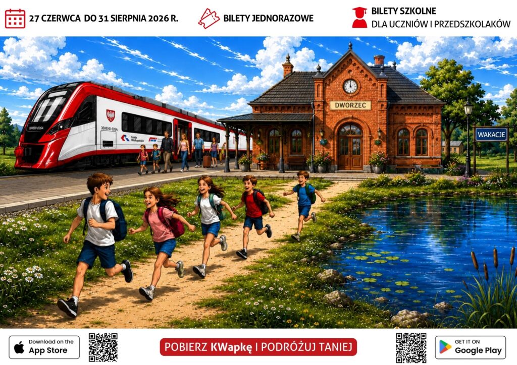Uczniowie pojadą taniej z KW apką – wakacyjna zniżka 15%!