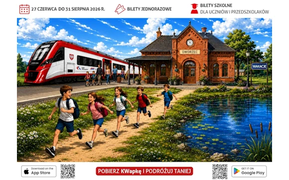 Uczniowie pojadą taniej z KW apką – wakacyjna zniżka 15%!