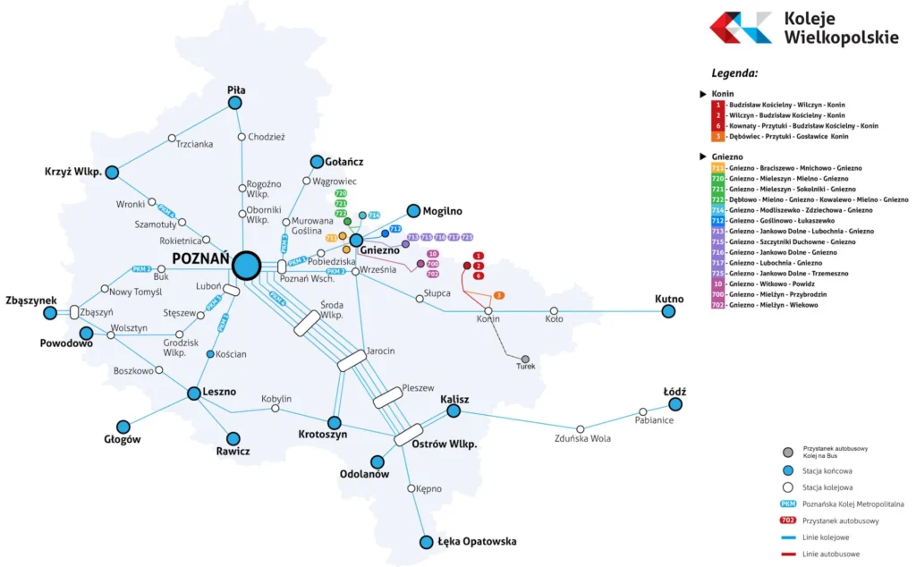 Mapa Wielkopolski + plus